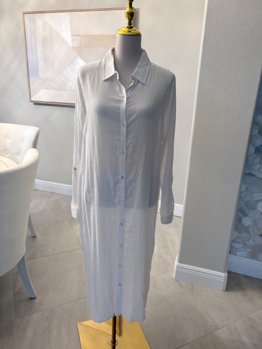 NWT Tahari Linen Blend Coverup